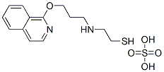 2-[3-(1-Isoquinolyloxy)propyl]aminoethanethiol sulfate 结构式