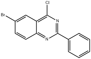 6-ブロモ-4-クロロ-2-フェニルキナゾリン 化学構造式