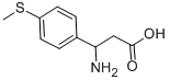 3-アミノ-3-[4-(メチルチオ)フェニル]プロパン酸 化学構造式