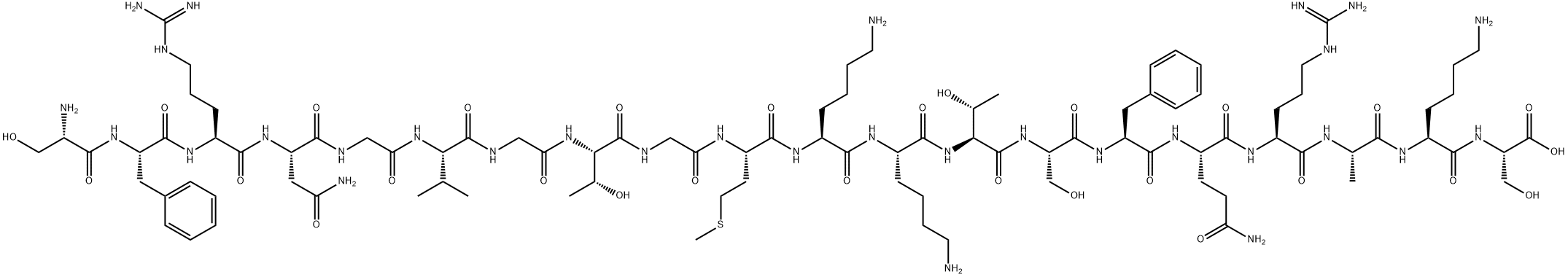 NEUROPEPTIDE S (HUMAN) Structure