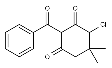 2-benzoyl-4-chloro-5,5-dimethylcyclohexane-1,3-dione Structure