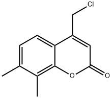 4-CHLOROMETHYL-7,8-DIMETHYL-CHROMEN-2-ONE 结构式