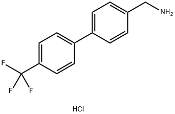 4-[4-(trifluoroMethyl)phenyl]benzylaMine hydrochloride Structure