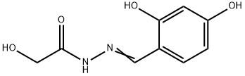 Acetic acid, hydroxy-, [(2,4-dihydroxyphenyl)methylene]hydrazide (9CI) 结构式