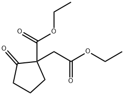 ETHYL 1-(2-ETHOXY-2-OXOETHYL)-2-OXOCYCLOPENTANECARBOXYLATE Structure