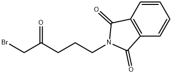 2-(5-ブロモ-4-オキソペンチル)-1H-イソインドール-1,3(2H)-ジオン 化学構造式