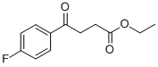 4-(4-フルオロフェニル)-4-オキソ酪酸エチル 化学構造式