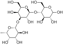 3-フコシルラクトース 化学構造式