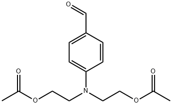 4-[双[2-(乙酰氧基)乙基]氨基]苯甲醛 结构式