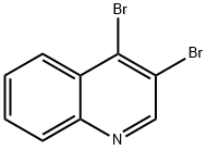 3,4-ジブロモキノリン 化学構造式