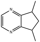 5H-Cyclopentapyrazine, 6,7-dihydro-5,7-dimethyl- 化学構造式