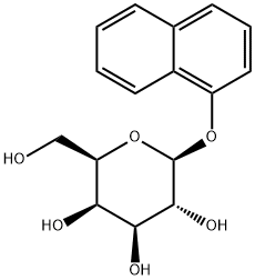 1-ナフチルβ-D-ガラクトピラノシド 化学構造式