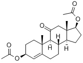 4-ANDROSTEN-3-BETA, 17-BETA-DIOL-11-ONE DIACETATE Structure