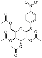 4-Nitrophenyl2,3,4,6-tetra-O-acetyl-b-D-thiogalactopyranoside Structure