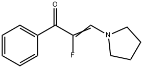 2-Propen-1-one, 2-fluoro-1-phenyl-3-(1-pyrrolidinyl)- (9CI) Structure