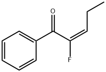2-Penten-1-one, 2-fluoro-1-phenyl-, (E)- (9CI) Structure