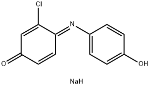 3'-クロロインドフェノール ナトリウム 化学構造式