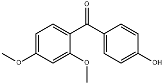 2,4-ジメトキシ-4'-ヒドロキシベンゾフェノン 化学構造式