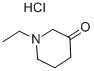1-乙基哌啶-3-酮盐酸盐 结构式