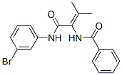 Benzamide, N-[1-[[(3-bromophenyl)amino]carbonyl]-2-methyl-1-propenyl]- (9CI) Structure