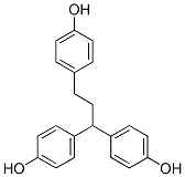 p,p',p''-(1-propanyl-3-ylidene)triphenol Struktur