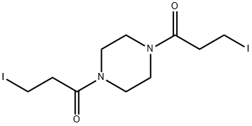3-iodo-1-[4-(3-iodopropanoyl)piperazin-1-yl]propan-1-one Structure