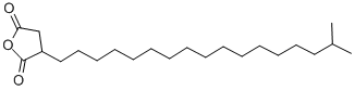 异十八烷基琥珀酸酐(支链异构体类的混合物), 41375-88-6, 结构式