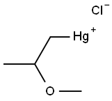 (2-メトキシプロピル)水銀(II)クロリド 化学構造式