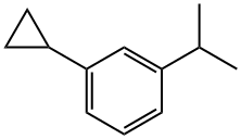 Benzene, 1-cyclopropyl-3-(1-methylethyl)- (9CI) 结构式