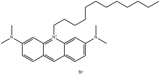 2,8-BIS(DIMETHYLAMINO)-10-DODECYL-ACRIDINIUM BROMIDE Structure