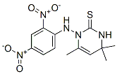 1-[(2,4-dinitrophenyl)amino]-3,4-dihydro-4,4,6-trimethyl-1H-pyrimidine-2-thione Structure