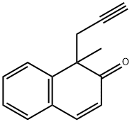 1-Methyl-1-(2-propynyl)naphthalen-2(1H)-one Structure