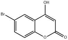 6-ブロモ-4-ヒドロキシクマリン 臭化物 化学構造式