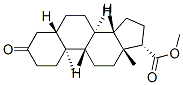 methyl (5S,8R,9S,10S,13R,14S,17S)-10,13-dimethyl-3-oxo-1,2,4,5,6,7,8,9 ,11,12,14,15,16,17-tetradecahydrocyclopenta[a]phenanthrene-17-carboxyl ate Struktur