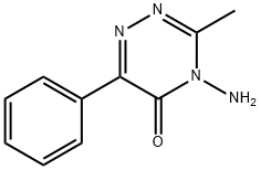 3-メチル-4-アミノ-6-フェニル-1,2,4-トリアジン-5(4H)-オン 化学構造式