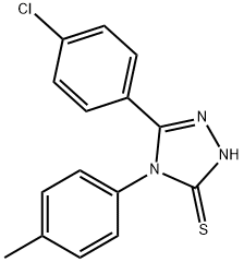 5-(4-氯苯基)-4-(4-甲基苯基)-4H-1,2,4-三唑-3-硫醇 结构式