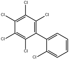 2,2',3,4,5,6-ヘキサクロロビフェニル 化学構造式