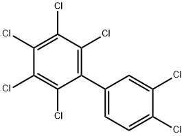 2,3,3',4,4',5,6-ヘプタクロロビフェニル 化学構造式