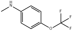 N-メチル-P-トリフルオロメトキシアニリン 化学構造式
