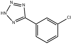5-(3-氯苯基)-1H-四唑 结构式