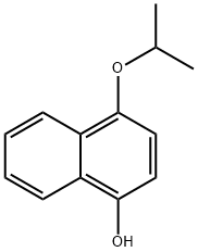 4-(1-メチルエトキシ)-1-ナフタレノール 化学構造式