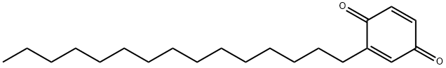 2-ペンタデシル-1,4-ベンゾキノン 化学構造式