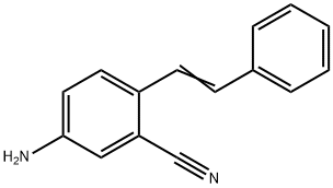4-アミノ-2-スチルベンカルボニトリル 化学構造式