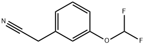 3-(ジフルオロメトキシ)フェニルアセトニトリル 化学構造式