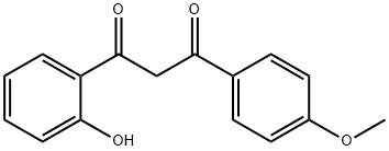 1-(1-hydroxyphenyl)-3-(4-methoxyphenyl)propane-1,3-dione Struktur