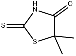 5,5-dimethyl-2-thioxothiazolidin-4-one 结构式