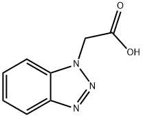 1H-ベンゾトリアゾール-1-酢酸 化学構造式