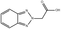 2H-1,2,3-ベンゾトリアゾール-2-イル酢酸 化学構造式