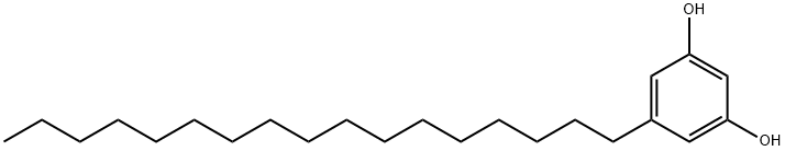 5-N-HEPTADECYLRESORCINOL 化学構造式