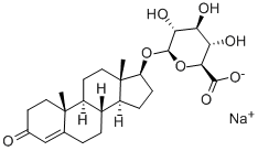 17BETA-HYDROXY-4-ANDROSTEN-3-ONE 17-D-GLUCURONIDE SODIUM SALT Structure